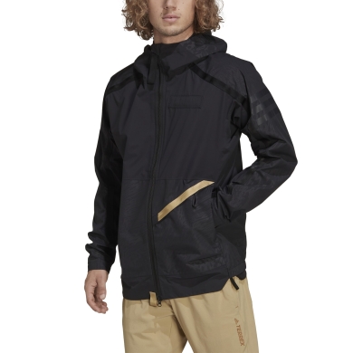 adidas Rain Jacket Terrex Utilitas (breathable, waterproof, 2.5-layer) black Men